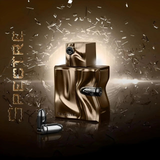 Fragrance World Spectre EDP 80 ml — toote vaade; lähivaade; tumedal taustal; lähim kadreering