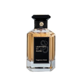 Fragrance World Leather so rare EDP 100 ml — toote vaade; täiskompositsioon; valgel taustal