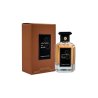 Fragrance World Leather so rare EDP 100 ml — toode ja pakend; täiskompositsioon; valgel taustal