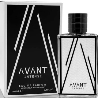 Fragrance World AVANT INTENSE 100 ml — productweergave; zeer nabije close-up; op een lichte achtergrond