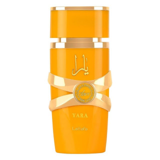 Lattafa Perfume Yara Tous EDP 100 ml — productweergave; close-up; op een witte achtergrond