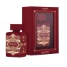 Lattafa Perfume Bade'e Al Oud Sublime EDP 100 ml — упаковка товара; крупный план; на белом фоне