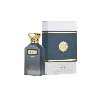 Lattafa Perfume AMIRAL 100 ml — опаковка на продукта; цялостна композиция; на бял фон; най-широк кадър