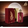 Fragrance World Ishqat Al Lail Athoor Al Alam EDP 100 ml — toote pakend; väga lähivõte; valgel taustal