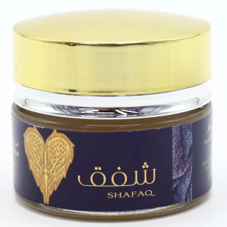 Lattafa Perfume SHAFAQ 20 ml — изображение товара; крупный план; на белом фоне