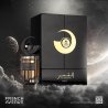 Fragrance World Al Qamar Nuit EDP 100 ml — изображение товара; очень крупный план; на тёмном фоне; самый широкий кадр