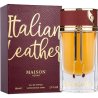 Gulf Orchid Italian Leather EDP 80 ml — товар и упаковка; очень крупный план; на белом фоне