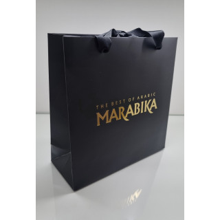 MARABIKA Подарочный пакет — упаковка товара; очень крупный план; на белом фоне