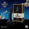 Fragrance World Marque 102 25 ml — упаковка товара; очень крупный план; на тёмном фоне