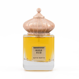 Matin Martin ROSE OUD EDP 100 ml — товар спереди; полная композиция; с ингредиентами аромата