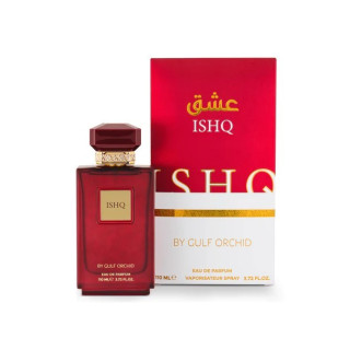Gulf Orchid ISHQ EDP 110 ml — товар и упаковка; полная композиция; на белом фоне