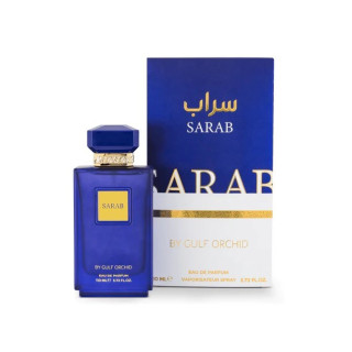 Gulf Orchid SARAB EDP 110 ml — упаковка товара; полная композиция; на белом фоне