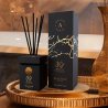 Gulf Orchid Khayal 250 ml — товар в стилизованной композиции; очень крупный план; информационная графика товара