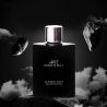Fragrance World Panther Classic Noir EDP 100 ml — produs într-o compoziție stilizată; prim-plan; pe fundal închis