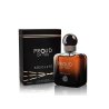 Fragrance World Proud of You Absolute EDP 100 ml — product en verpakking; volledige compositie; op een witte achtergrond