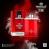 Fragrance World Marque 146 EDP 30 ml — produkt a balení; detail; na tmavém pozadí