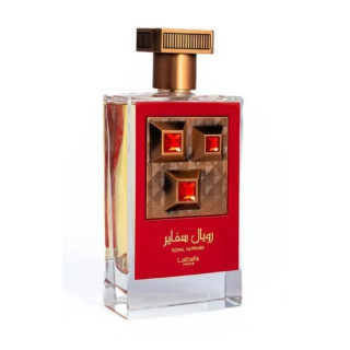 Pride Royal Sapphire 100 ml — produit et emballage; composition complète; sur fond blanc; cadrage le plus rapproché