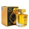 Sheikh Al Shuyukh Luxe edition EDP 100 ml — produit et emballage; très gros plan; sur fond blanc; cadrage le plus rapproché
