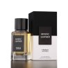 Fragrance World Mystic Leather EDP 100 ml — товар и упаковка; крупный план; на белом фоне; самый близкий кадр