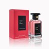 Fragrance World Pose as rose EDP 100 ml — toode ja pakend; lähivaade; valgel taustal; kõige laiem kadreering