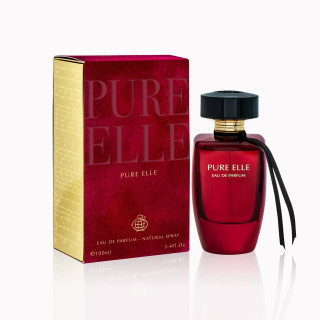 Fragrance World Pure Elle EDP 100 ml — produkt och förpackning; närbild; på vit bakgrund