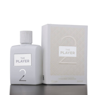 Fragrance World The player 2 EDP 100 ml — товар и упаковка; крупный план; на белом фоне