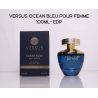 Fragrance World Versus Ocean Bleu Pour Femme EDP 100 ml — widok produktu; zbliżenie; na białym tle; najbliższe kadrowanie