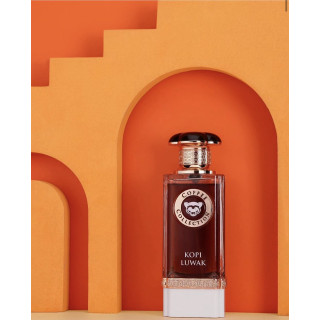 Fragrance World Kopi Luwak EDP 100 ml — produkto vaizdas; stambus planas; baltame fone