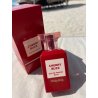 Fragrance World Cherry Buzz EDP 80 ml — product in een gestileerde setting; zeer nabije close-up; op een witte achtergrond