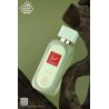 Fragrance World Hayaati Belle EDP 100 ml — produktas stilizuotoje aplinkoje; stambus planas; ant medinio paviršiaus