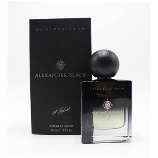 Royal Platinum Alexander Black EDP 50 ml — widok produktu; zbliżenie; na białym tle