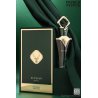 Fragrance World Elysian Onyx EDP 100 ml — productweergave; zeer nabije close-up; op een witte achtergrond; ruimste kadrering