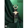 Elysian Onyx EDP 100 ml — productweergave; zeer nabije close-up; op een witte achtergrond; meest nabije kadrering