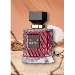 Fragrance World Nabeez EDP 100 ml — pohled na produkt; velmi detailní záběr; na bílém pozadí