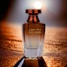 Nylaa Musk Majnoon EDP 75 ml — toote vaade; väga lähivõte; tumedal taustal
