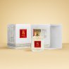 Fragrance World B Rouge EDP 100 ml — toote pakend; täiskompositsioon; värvilisel taustal
