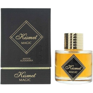 Lattafa Perfume Kismet Magic EDP 100 ml — изображение товара; очень крупный план; на белом фоне