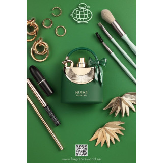 Fragrance World Nudo Green Iris EDP 100 ml — изображение товара; очень крупный план; на белом фоне