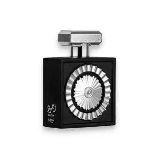 Lattafa Perfume Wajood 100 ml — produs văzut din față; compoziție completă; pe fundal alb