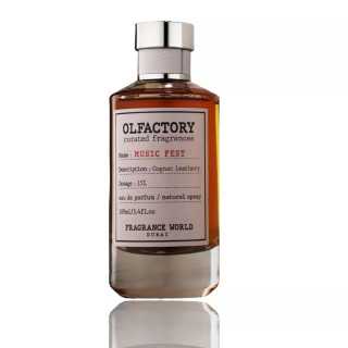 Fragrance World Olfactory Music Fest EDP 100 ml — toote vaade; lähivaade; valgel taustal