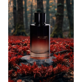 Royal Platinum MOON LIGHT EDP 100 ml — productweergave; zeer nabije close-up; op een witte achtergrond; meest nabije kadrering