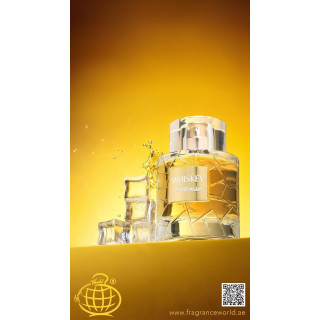 Fragrance World Whiskey Intense EDP 100 ml — Produktansicht; Nahaufnahme; auf weißem Hintergrund; engster Bildausschnitt