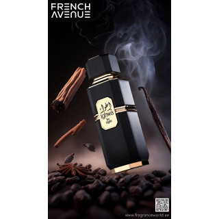 Fragrance World Ighwa Night EDP 100 ml — productweergave; zeer nabije close-up; met geuringrediënten