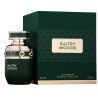 Fragrance World Sultry Woods EDP 80 ml — product en verpakking; zeer nabije close-up; op een witte achtergrond