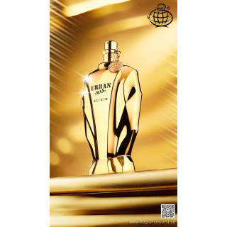 Fragrance World Urban Man Elixir EDP 90 ml — изображение товара; крупный план; на белом фоне; средний план