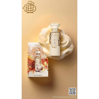 Fragrance World Creme Of Clouds EDP 100 ml — изображение товара; крупный план; на белом фоне; самый близкий кадр