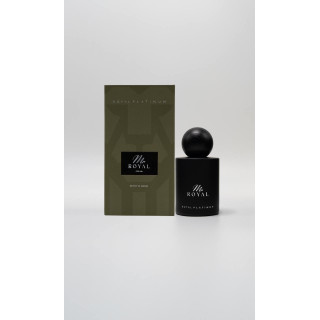Royal Platinum Mr Royal Extrait de Parfum 50 ml — упаковка товара; крупный план; на белом фоне