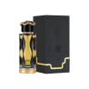 Lattafa Perfume Teriaq Intense EDP 100 ml — product en verpakking; volledige compositie; op een witte achtergrond