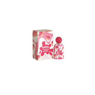 Grandeur Tubbees Strawberry Cheesecake EDP 50 ml — изображение товара; широкая композиция; на белом фоне