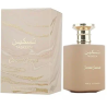 Paris Corner Taskeen Caramel Cascade EDP 100 ml — товар и упаковка; очень крупный план; на белом фоне